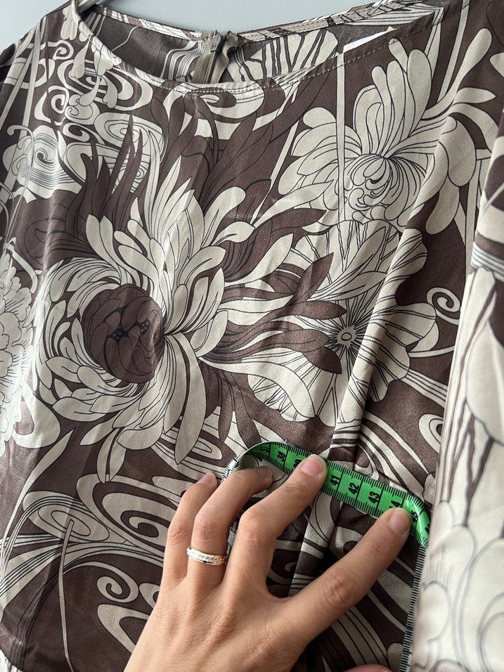 Vizon Desenli Elbise - Görsel 5