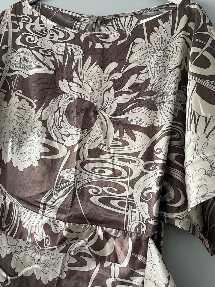 Vizon Desenli Elbise - Görsel 2