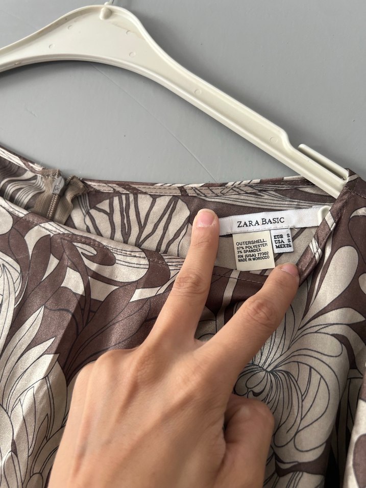 Vizon Desenli Elbise - Görsel 3