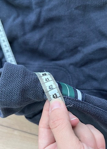 Lacivert  Erkek Bol Kesim Denim Eşofman Altı - Görsel 5