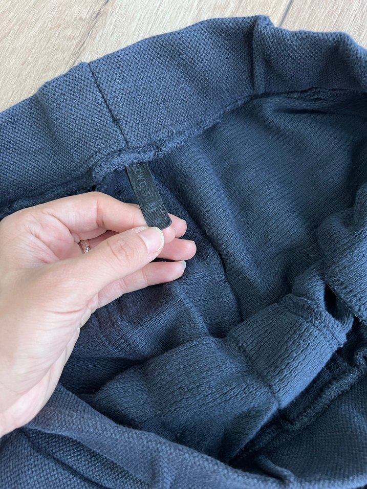 Lacivert  Erkek Bol Kesim Denim Eşofman Altı - Görsel 3