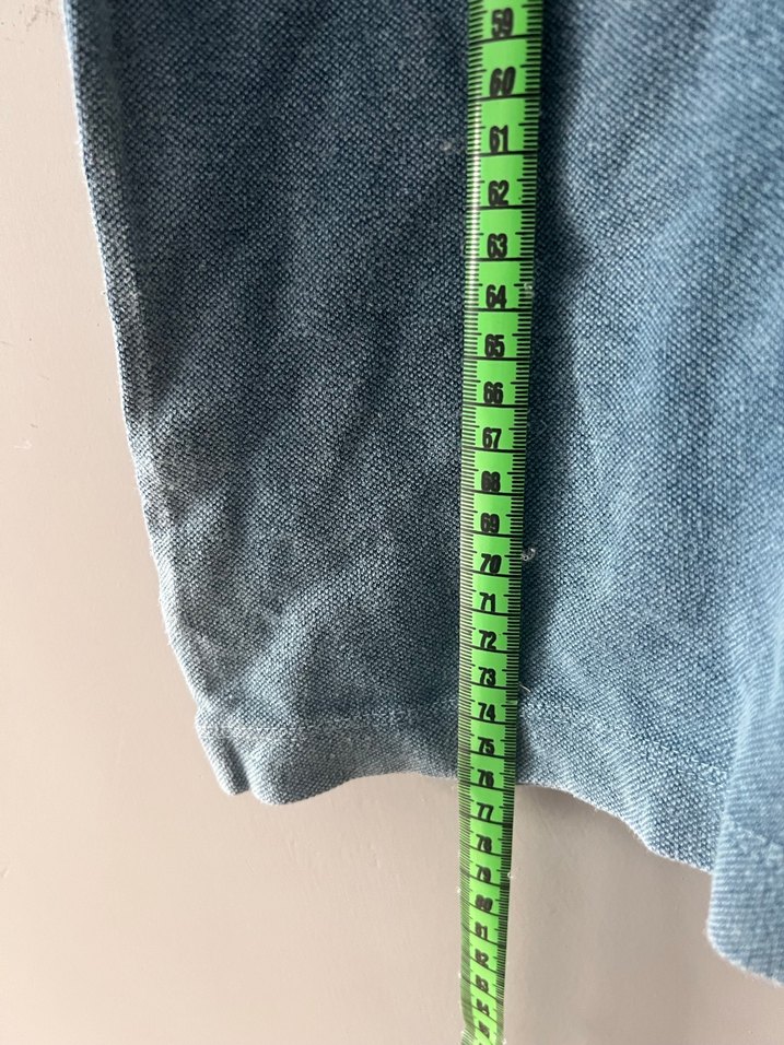 Mavi Denim Düğmeli Erkek Polo Tişört - Görsel 4