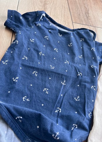 Kısa Kollu Erkek Bebek Çıtçıtlı Body - Görsel 2