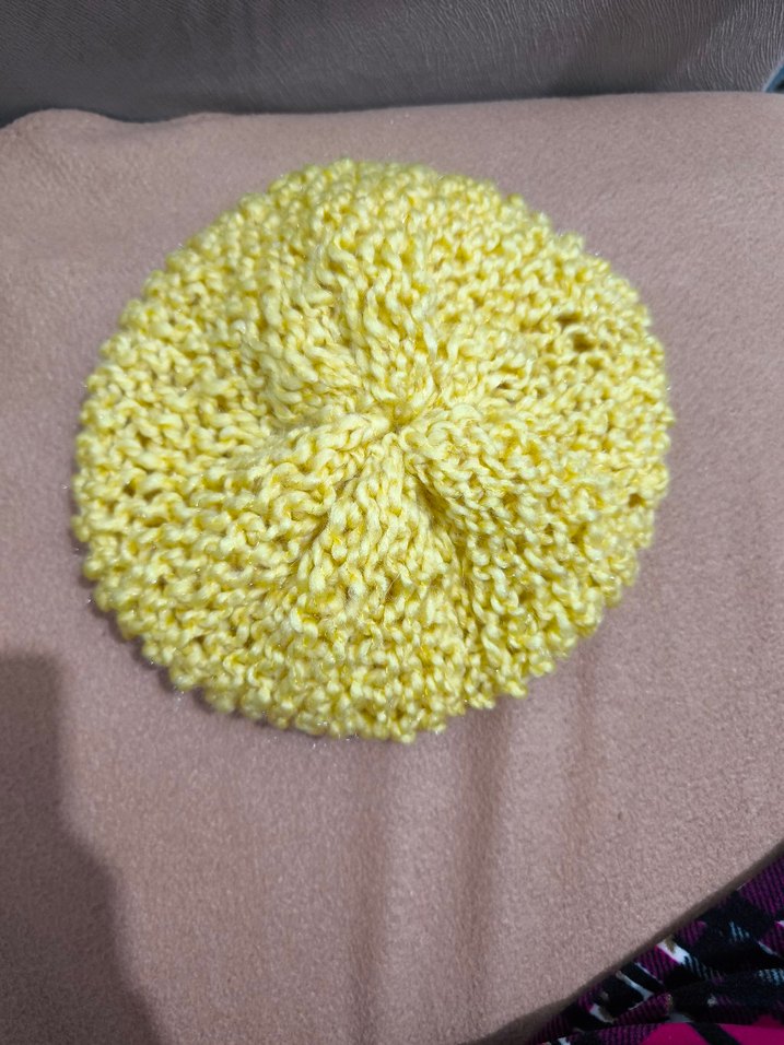 Sarı Örgü Fırın Eldiveni - Görsel 2