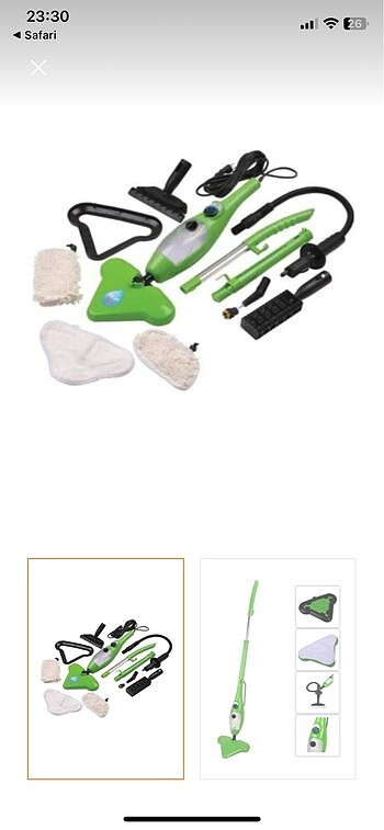 H2O mop x5 buharlı temizleyici