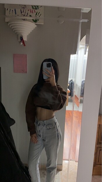 kısa crop sweat