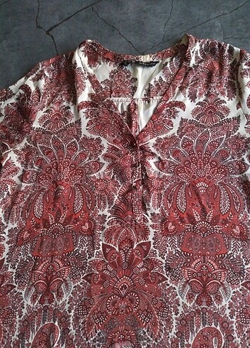 xl Beden bordo Renk @zara @bluz