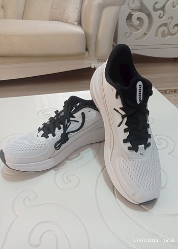 Puma Beyaz Gri Erkek Spor Ayakkabı