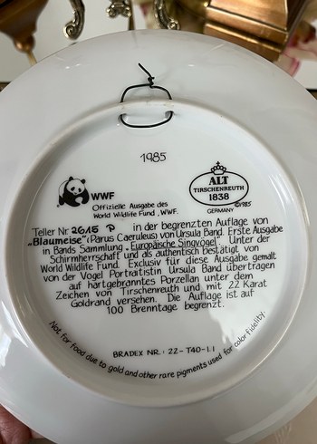 Altın Renkli Kuş Figürlü Dekoratif Duvar Tabağı - Görsel 4