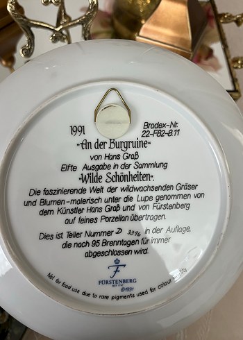 Çiçek Desenli Çok Renkli Duvar Tabağı - Görsel 3