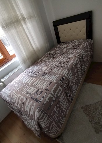 Kahverengi Baskılı Tek Kişilik Yatak Örtüsü - Görsel 2