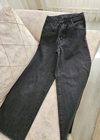 LC Waikiki Siyah wide leg geniş paça uzun jean pantolon