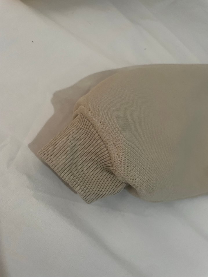 Trendiz Bej Basic Sweatshirt Kapüşonlu - Görsel 4