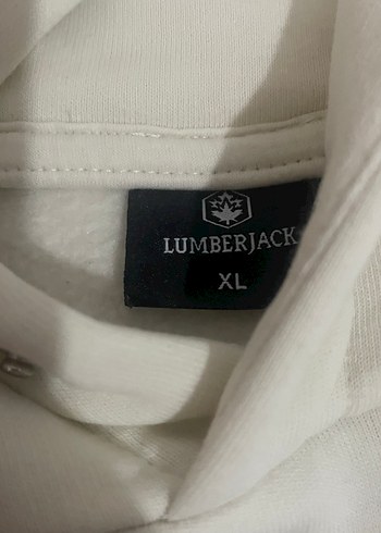 Lumberjack Beyaz Kapüşonlu oversize sweatshirt - Görsel 2