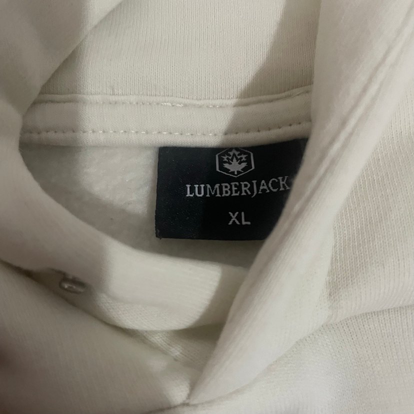 Lumberjack Beyaz Kapüşonlu oversize sweatshirt - Görsel 2