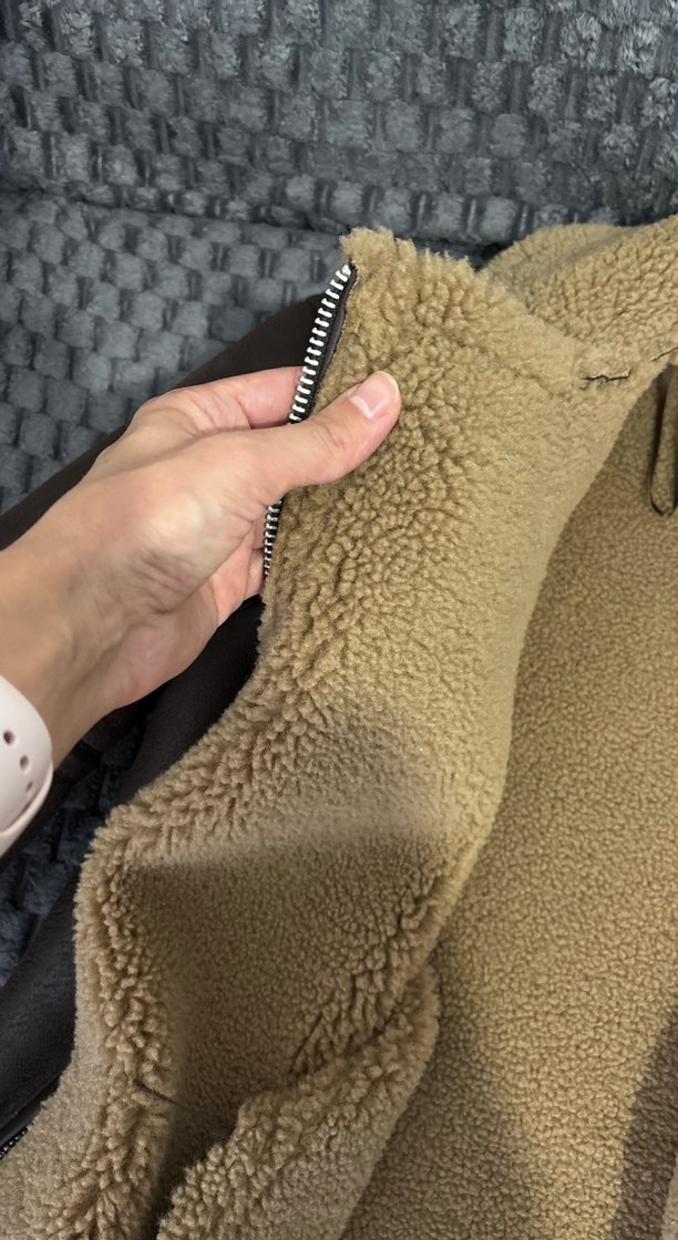 Kahverengi Kürklü Deri Kadın Ceket - Görsel 2