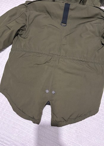 Kadın yeşil Kışlık Kürklü Kapüşonlu Mont - Görsel 6