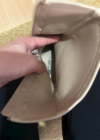 Bej Deri Kadın Stiletto Bot - Görsel 8