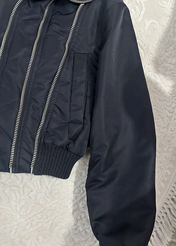 Zara lacivert Fermuarlı Ceket - Görsel 5