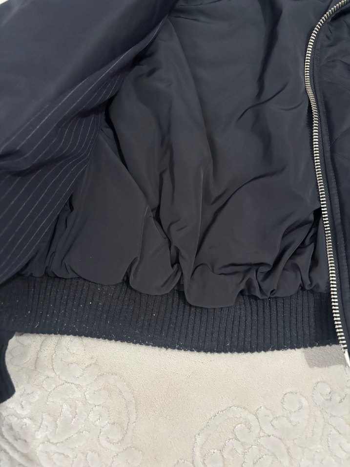 Zara lacivert Fermuarlı Ceket - Görsel 4