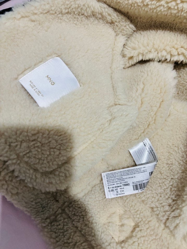 Kadın Bej Süet Kürklü Kışlık Ceket - Görsel 5