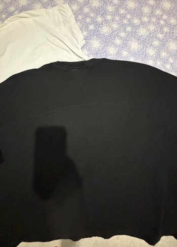 Kadın Bisiklet Yaka Kısa Kollu Zara Pamuk Tişört - Görsel 5