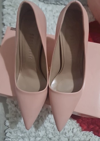 Pembe Stiletto Topuklu Kadın Ayakkabı