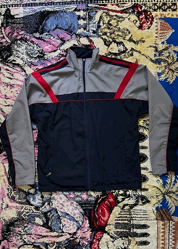 American Vintage Retro Lacivert Vintage Bomber Spor Ceket