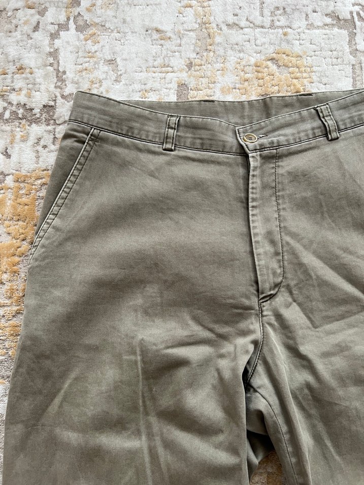 Haki Vintage Yeşil Likralı Pantolon — görsel 2/5