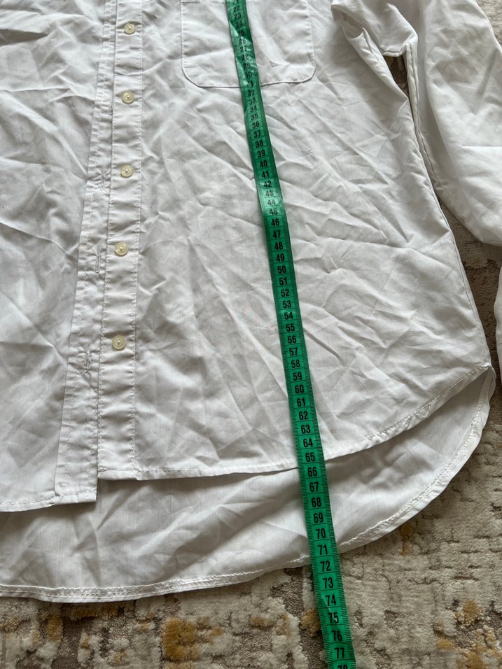 Authentic Vintage Siyah Gotik Yazılı Beyaz Gömlek — görsel 3/6