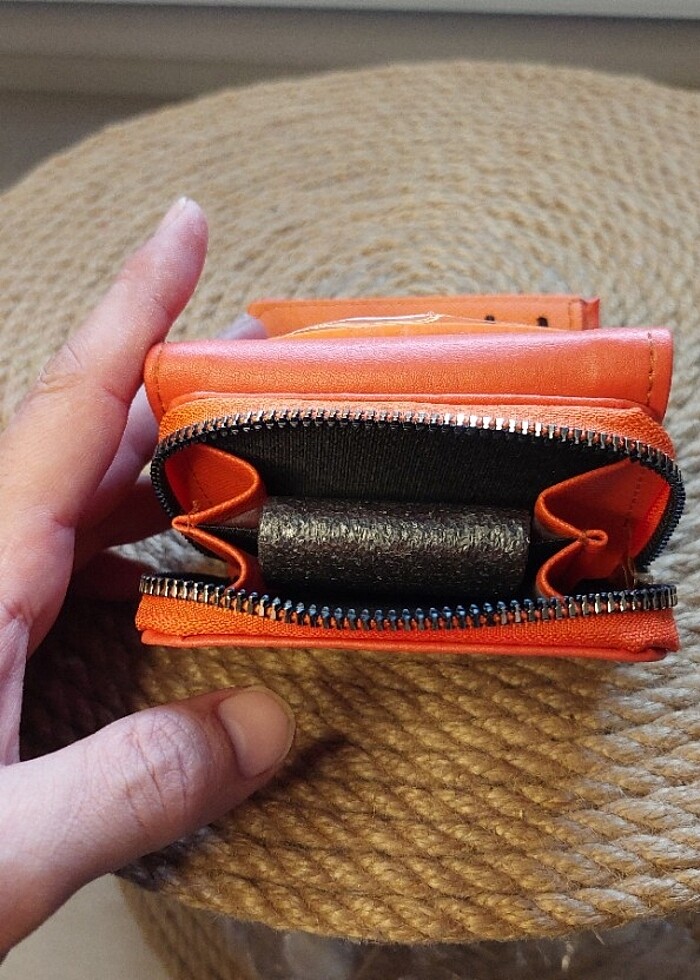 Diesel turuncu cüzdan  - Görsel 3