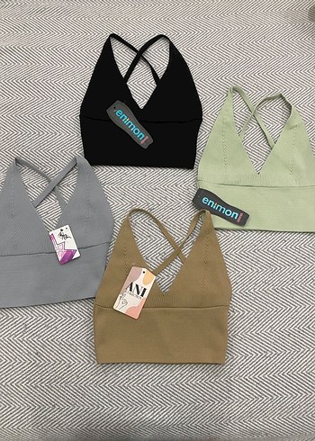 V Yaka İnce Askılı Spor Büstiyer - Görsel 2