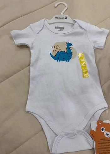 E BEBEK MARKA Bebek Kısa Kollu Pamuklu Body - Görsel 2