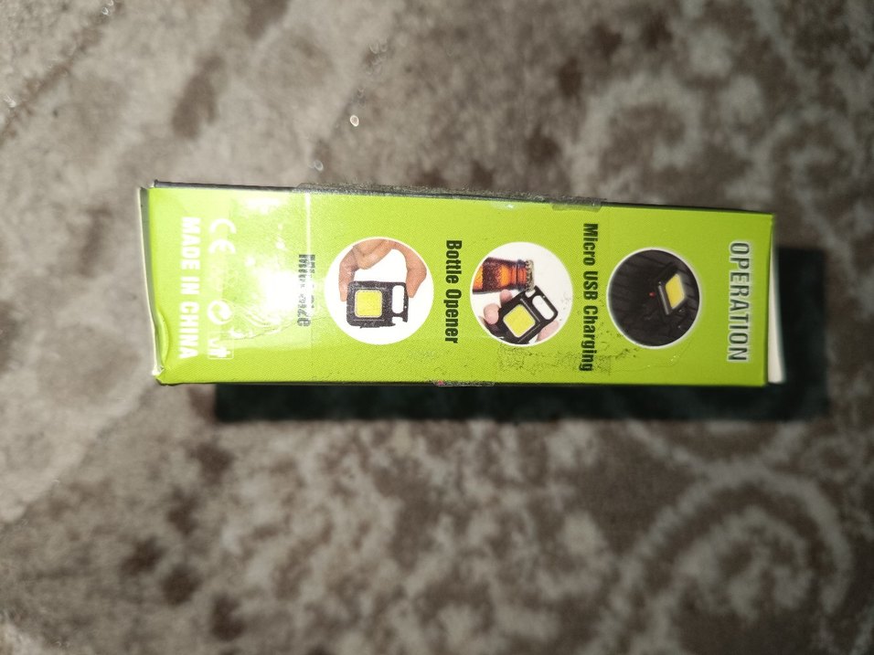 Sarı COB Şarj Edilebilir Anahtarlık Işığı - Görsel 3