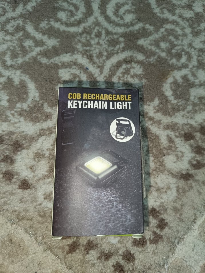 Sarı COB Şarj Edilebilir Anahtarlık Işığı - Görsel 4