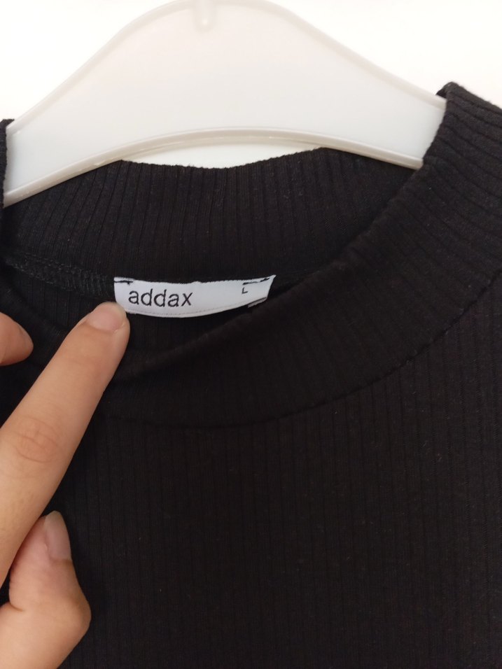 Addax Siyah Kısa Kollu Elbise - Görsel 2