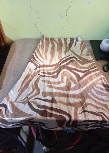 Zebra Desenli Uzun  Etek - Görsel 2