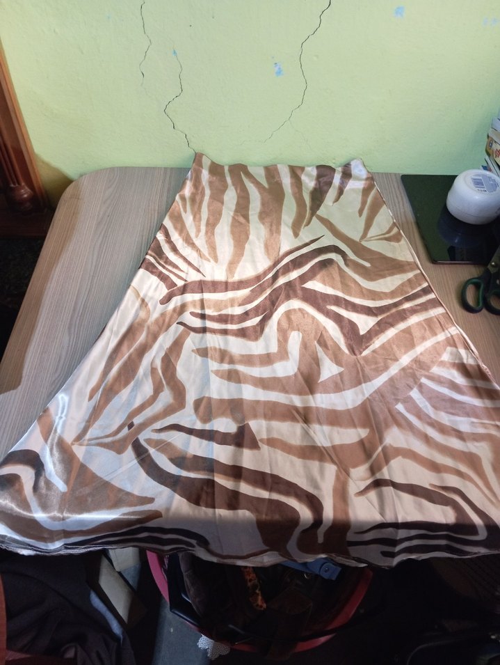 Zebra Desenli Uzun  Etek - Görsel 2