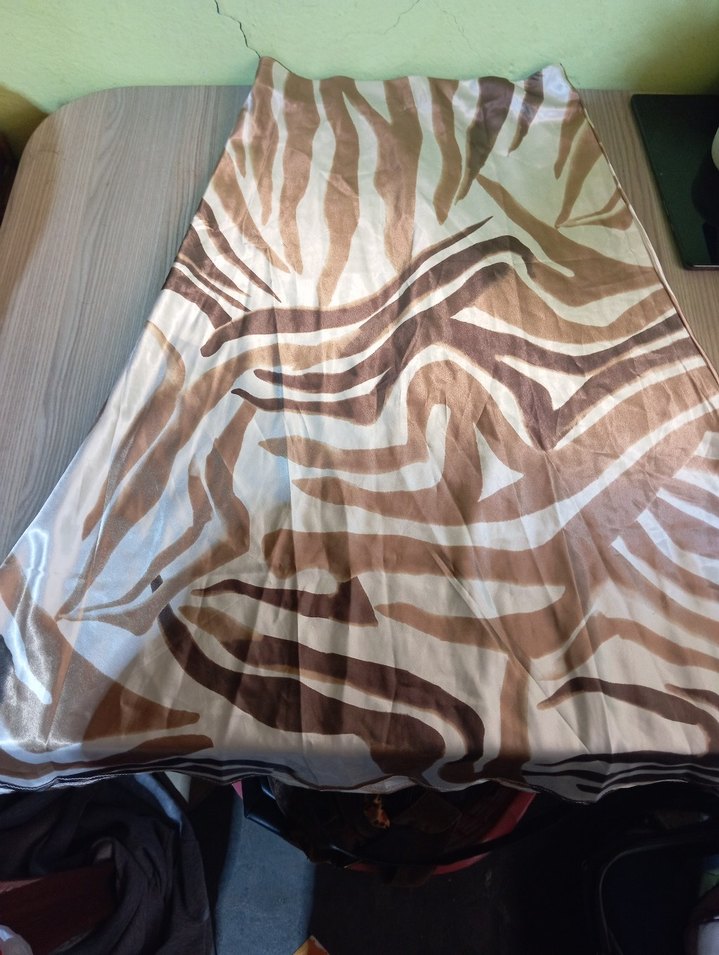 Zebra Desenli Uzun  Etek - Görsel 3