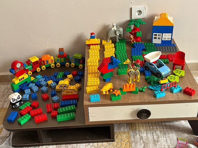 Lego duplo çoklu set parça fihür hayvan