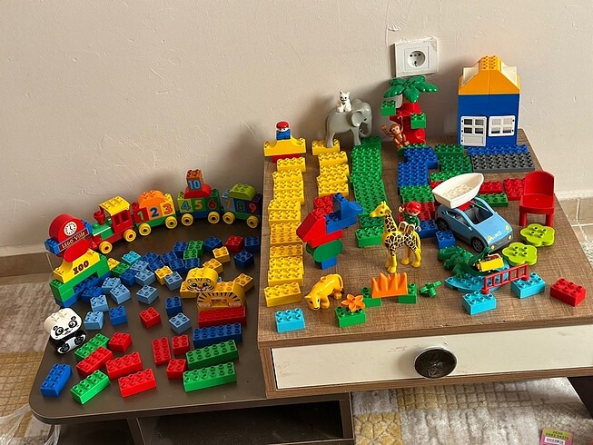  E.L.F Lego duplo çoklu set parça fihür hayvan