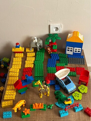  Beden Renk Lego duplo çoklu set parça fihür hayvan