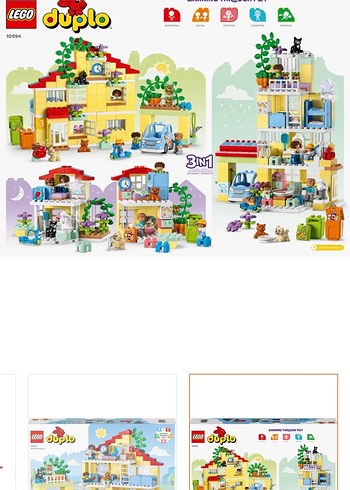  Beden Lego duplo sarı ev