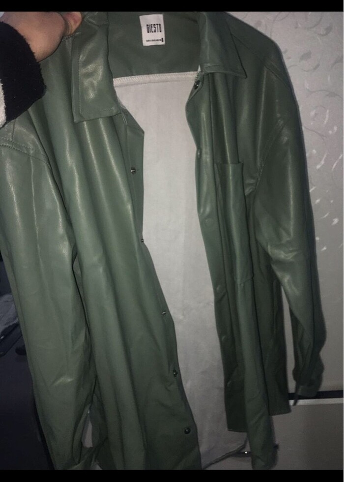 erkek deri gömlek - Görsel 2