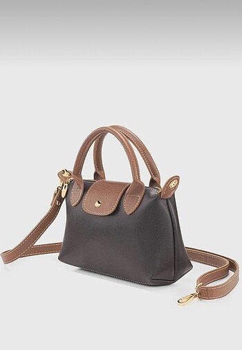 Siyah çok yönlü deri çapraz askılı çanta - Görsel 2