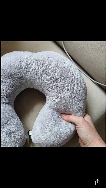 Seyahat Boyun Yastığı Ortopedik Gri - Görsel 3