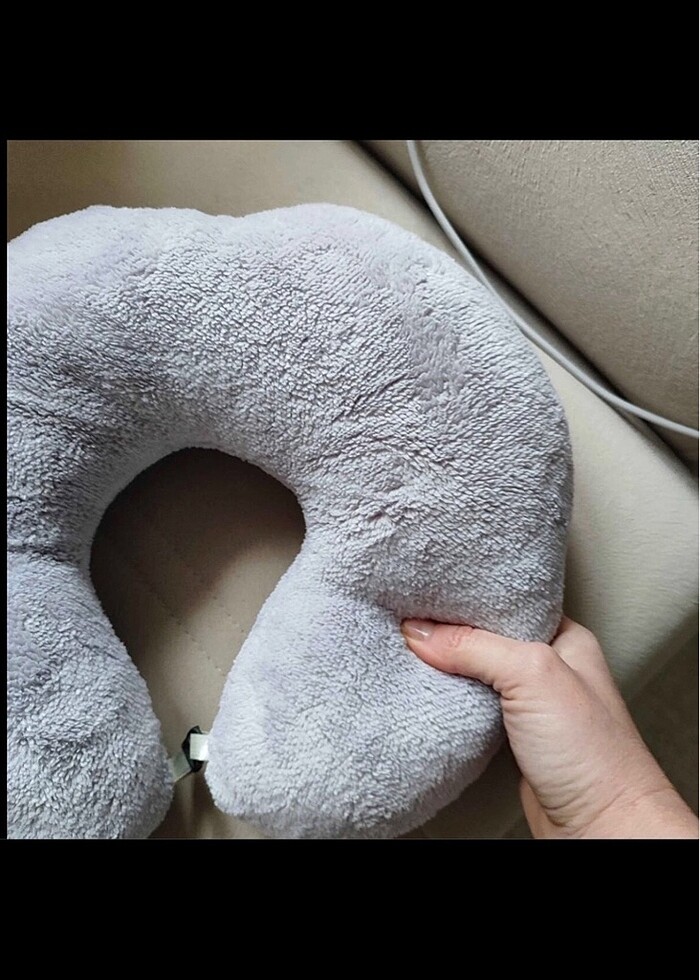 Seyahat Boyun Yastığı Ortopedik Gri - Görsel 3