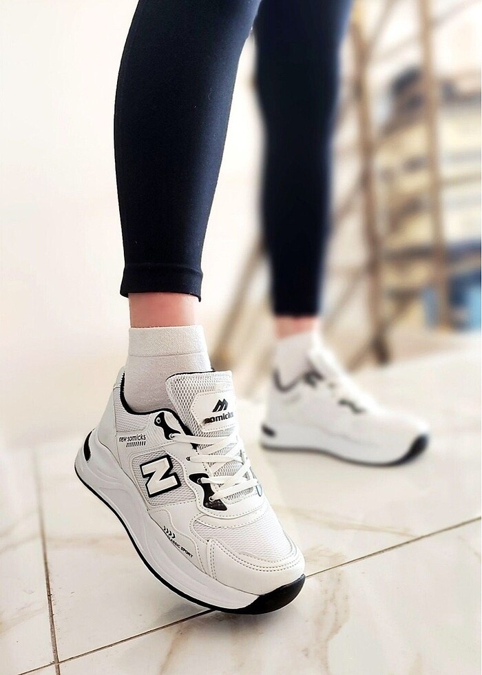 Kadın Beyaz N Yüksek Taban Ortopedik ... - Görsel 3