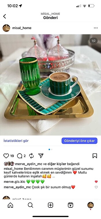 2 adet yeşil pip stüdio kokteyl peçetesi