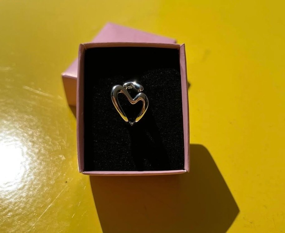 Gümüş Renkli Minimalist Kadın Yüzük - Görsel 2